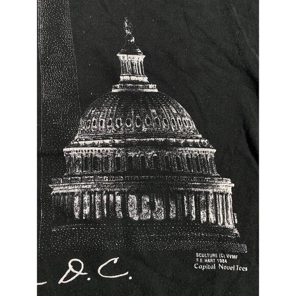 1992 Vintage Washington DC T-Shirt Size XL Double-Sided Single Stitch 22x26 - Picture 5 of 12